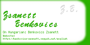 zsanett benkovics business card
